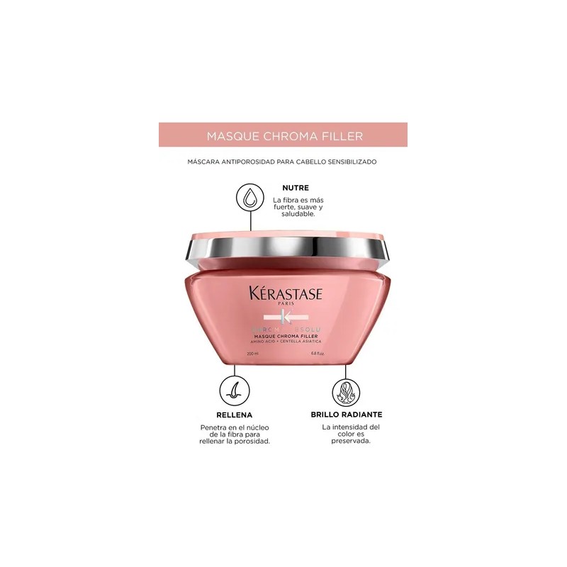 Mascarilla Krastase Chroma Absolu Cabello Teido 200 Ml