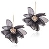 YERTTER Women Big Petal Drop Large Earrings Flowers Dangle Earrings