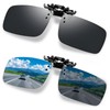 Moorstdel Polarized Flip Up Sunglasses with Clip Rimless Myopia UV400