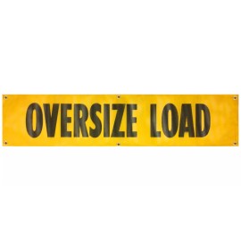 Wilson 18" x 84 Oversize Load Sign w/ 6 Grommets - Heavy Duty Vinyl Mesh - Made in USA