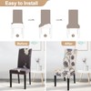 SearchI Fit Stretch Removable Washable Short Dining Chair Covers Slipcover