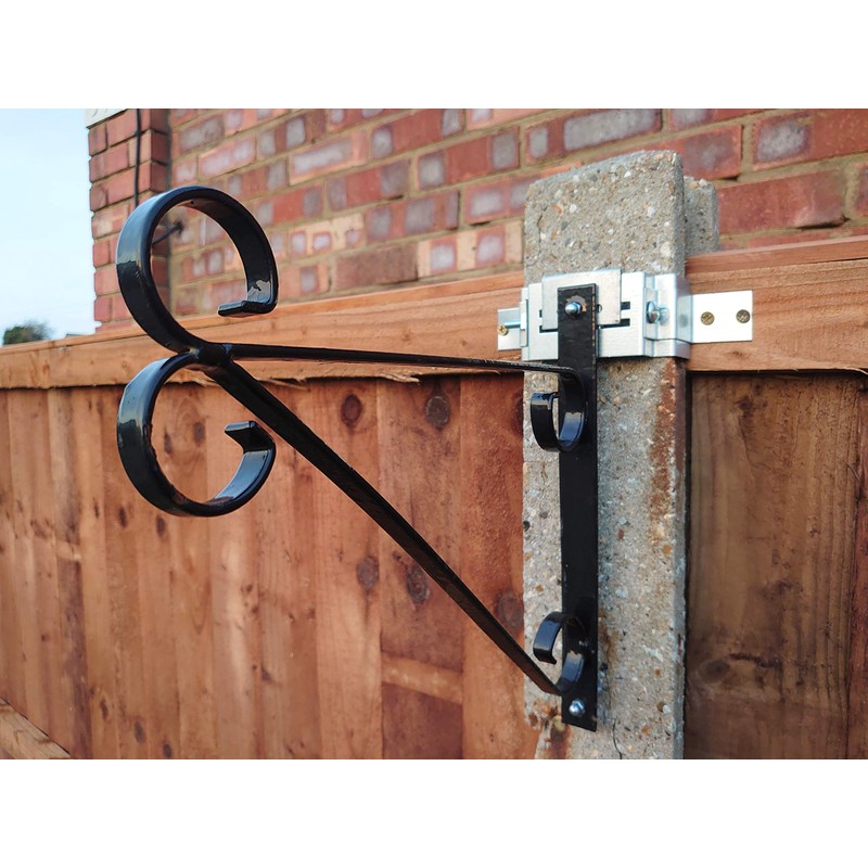 Postfix® 4" x 4" SLOTTED CONCRETE FENCE POST Brackets COMPLETE