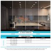 LUXRITE 4 Inch Square Recessed LED Can Lights, CCT Color