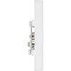 BG Electrical 960-0J Single Co-Axial Socket, White Moulded, Square Edge