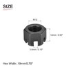 DTGN M12x1.75mm(DxP) Slotted Hex Castle Nuts - 10Pack - Good
