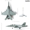 NUOTIE 1/100 F/A-18 Super Hornet Fighter Aircraft Model Fighter U.S.