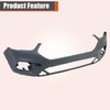 labwork Front Bumper Cover without Sensor Holes Replacement for 2017-2019