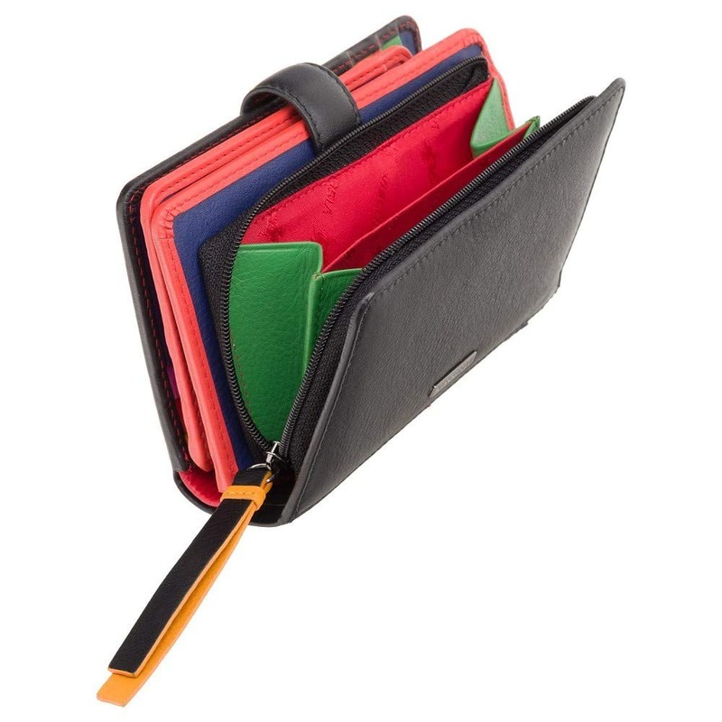 VISCONTI Soft Leather Womens RFID Protection Hearts Bifold Purse Wallet