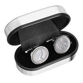 1967 Birthday - 1967 England Cufflinks - Perfect English Sixpence