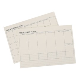 Ciieeo 2pcs Weekly Notepad Planner Monthly Planning Pad Agenda Noting Book for Desk Organization Tear-Off Checklist for Work Stylish Practical Office Accessory