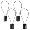SEPOX® 4 Pcs Resettable Combination Padlock, 1-3/16" Width Body with