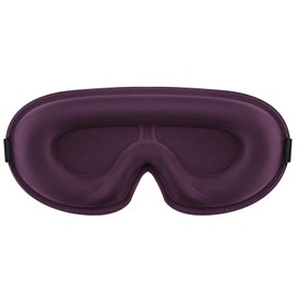 Blackout Sleep Mask for Women Men Zero Eye Pressure Eye Mask, Lycra Fabric 3D Ergonomic Design Eye Movement and Eyelash Friendly, Ultra Comfortable Blindfold for Sleeping (Purple)