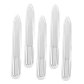 Minkissy 5pcs Glass Nail Files Lightweight Nail Polishing Tools for Women Manicure Files for Smoothing and Buffing Salon Use