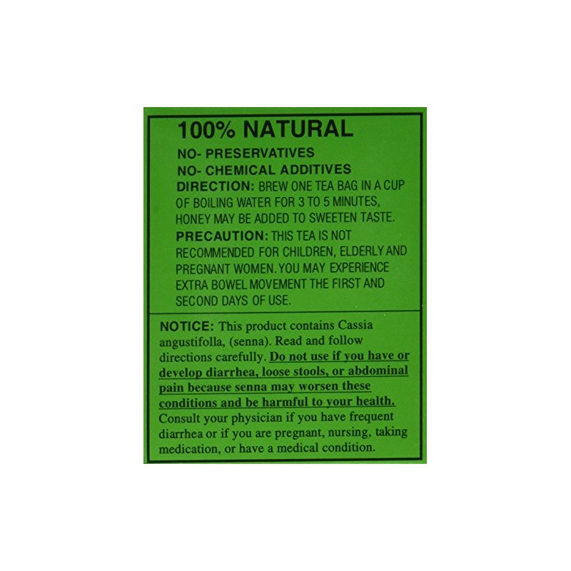Evergreen Leaves Brand California Dieters' Tea 20 TB