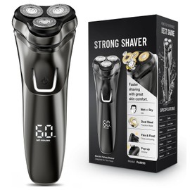 7D Electric Head Shavers for Men, Advanced Electric Shaver for Men - Hypoallergenic Foil System, Wet/Dry Use, USB-C Quick Charge
