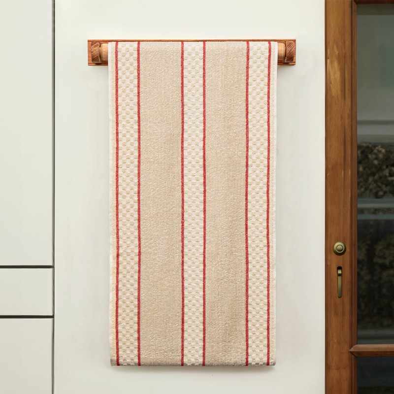 aztex Traditional 100% Cotton Roller Towels - Natural Stripe