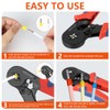 Flintronic Ferrule Crimping Tool, Ferrule Pliers, Self Adjustable Ratchet Bootlace