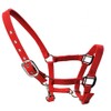 tooloflife Red-Small Adjustable Horse Print Padded Headcollars Nylon Equestrian Headcollar