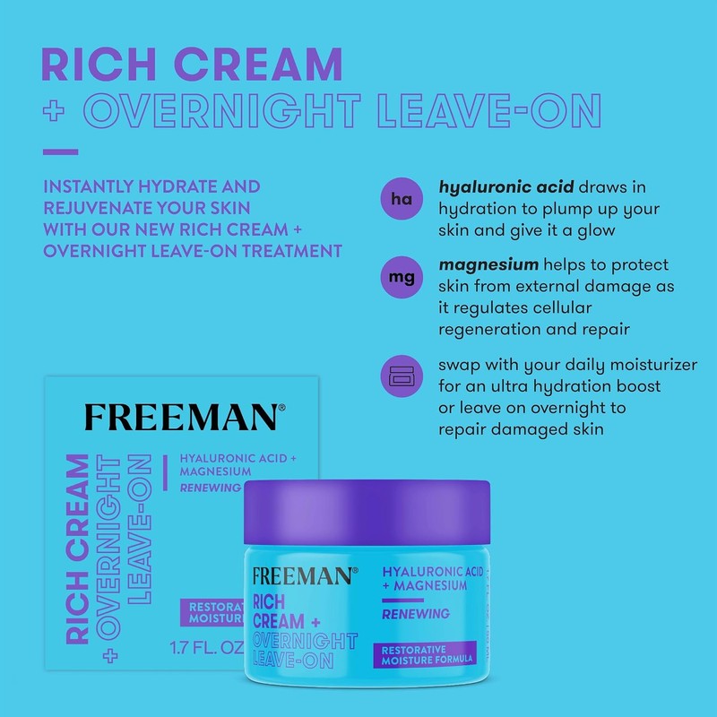 Feeling Beautiful Freeman Rich Cream and Overnight Leave On, 50