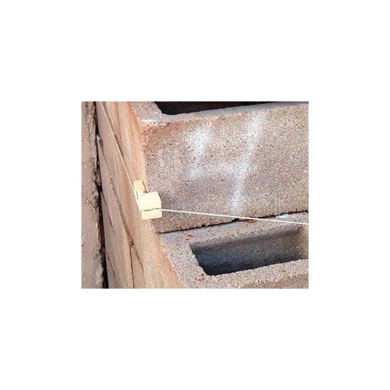 Generic Mason Line Blocks Pack of Ten Pieces, Natural Wood