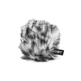 JOBY Wavo Windjammer Polar Slip-On Furry Cover for Wavo Mobile Microphone - Noise Reduction, deadcat, windsock, Windshield, Photo Video, vlogging, Live Streaming, FaceTime, Stylish, Colorful, Cheetah