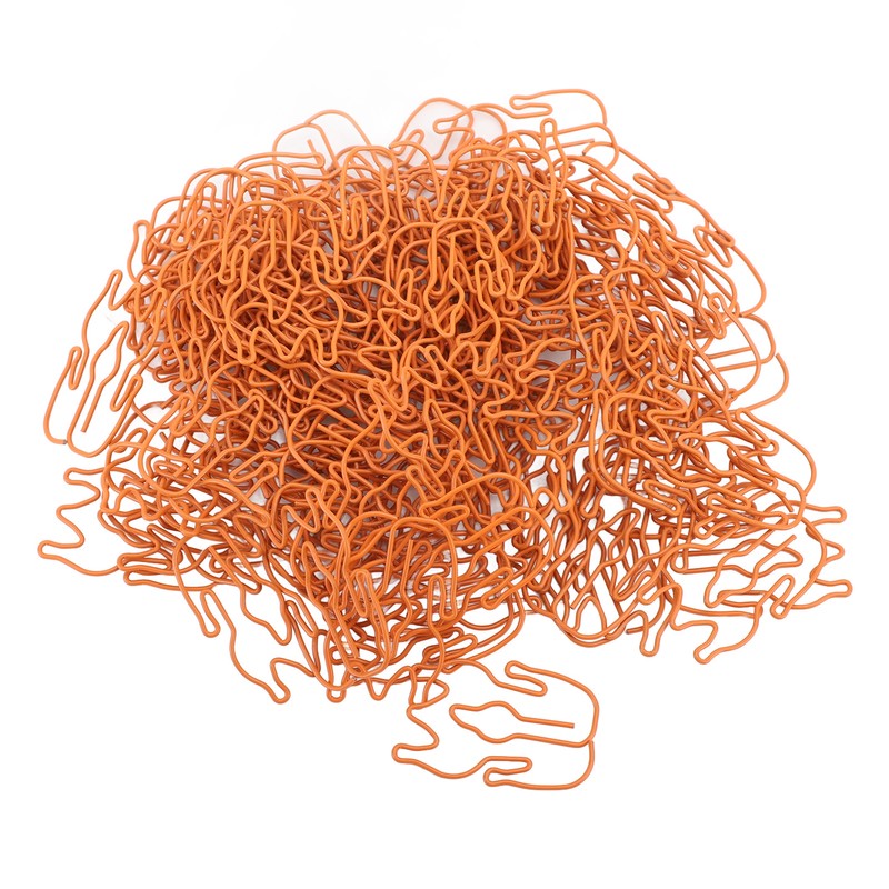 100pcs Paper Clips Cute Duck Shaped Decorative Metal Paperclips with