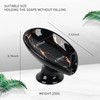 Umlaca Soap Dish Ceramic Self-Draining Soap Holder Keep Soap Dry,