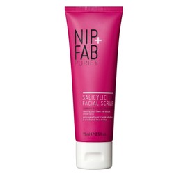 Nip + Fab Salicylic Acid Fix Scrub for Face with Vitamin E and Volcanic Rock Exfoliating Facial Cleanser Exfoliant for Pores and Oil Control, 75 ml