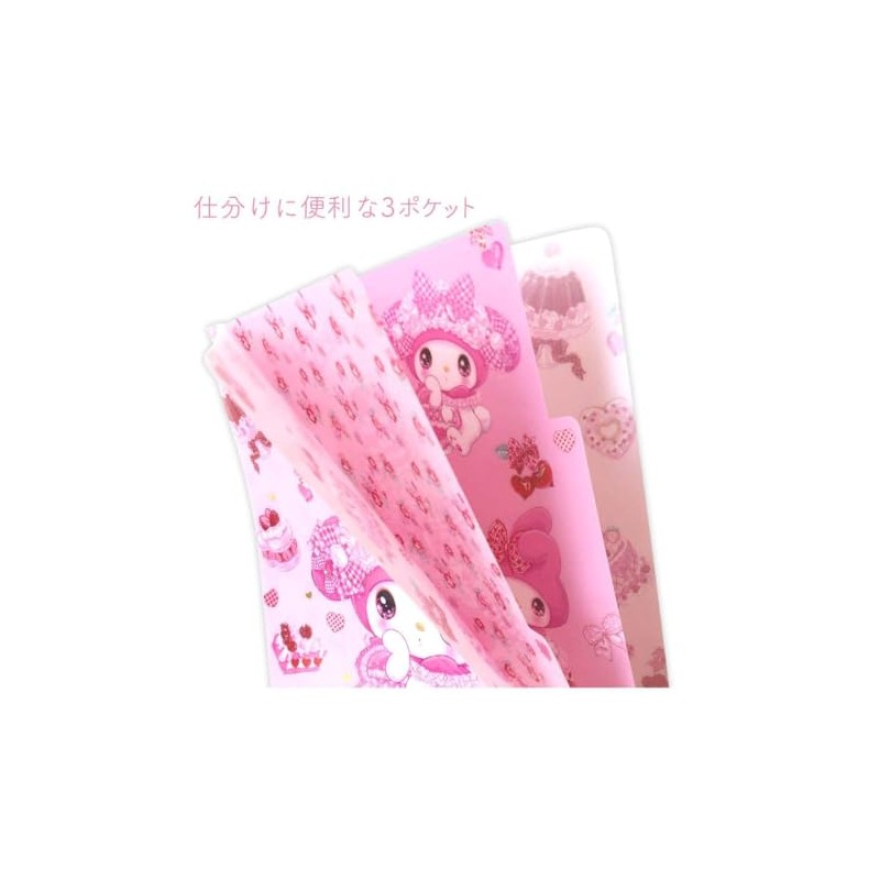 My Melody [Pocket File] 3 Pocket A5 Clear File Sanrio