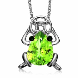 Unbranded Frog Pendant Necklace Feng Shui Money Coin Frog for Good Luck