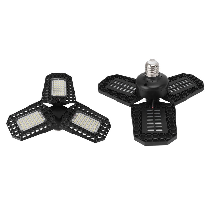 E27 LED Ceiling Lamp Mining Lamps 60W Three Leaves Folding