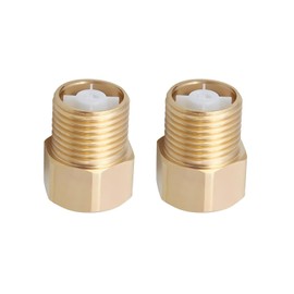 Pack of 2 Brass Check Valves 3/4 Inch, 3/4 Inch Return Valve, Backflow Preventer with Internal Thread and Male Thread, Check Valve Water for Bathroom, Toilet, Water Pipe