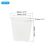 PATIKIL Kitchen Sink Rack Feet, 50 Pack Plastic, White, 19x18