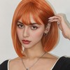 12 Inch Short Bob Wig with Bangs - Synthetic Cosplay