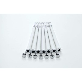 elitegrips S40 Golf Grips, Set of 7, Silver White, No Backline