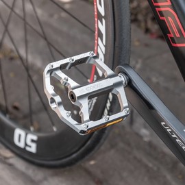 Bike Pedals - 9/16" Bicycle Pedals Platform - 3 Sealed Bearing MTB Pedals, Lightweight Plat Pedals for Road Mountain BMX MTB Bike