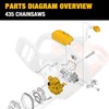 Dakule Carburetor Kit 506450501 Compatible with Husqvarna 435 440 135