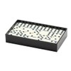 Double Six Professional Dominoes - White with Black Dots, Case