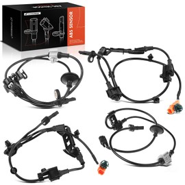 A-Premium ABS Wheel Speed Sensor Compatible with Honda Models - Odyssey 2007 2008 2009 2010, 3.5L, MPV - Front and Rear Side, 4-PC Set, Replace# 57455SHJA02, 57475SHJA05