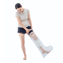 Copertura impermeabile gamba. Protezione gesso riutilizzabile. Protezione doccia/bagno. Coprigesso: lesioni, ferite e tatuaggi. Protezione Impermeabile. Copertura per Ingessatura gamba - Adulti.