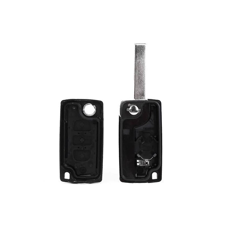 AUTOZOCO 3 Button Car Key Shell Case Compatible with Citroen