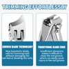 Nail Clippers,Wide Jaw Opening Anti-Splash Slanted Nail Clipper,Toenail Clippers for