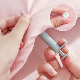 Syringe-Style Anti-Slip Safety Fasteners for Duvet Covers For Storage 5ea