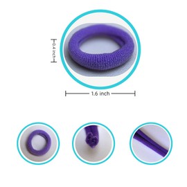 Seamless Hair Bands for Women, No-Slip Hair Accessories (Macaron, 1.6in Smooth)