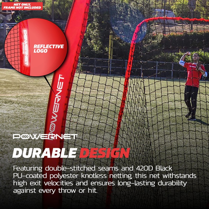 PowerNet 4x7 FT Portable Infielder Training NET ONLY, Softball &