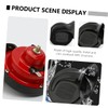 Sosoport 2pcs Dual and Single Tone Electronic Horns for Cars
