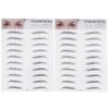 minkissy 2pcs 3d Eyebrow Stickers Waterproof Eyebrow Soap Tin Eyebrow