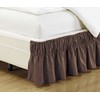 KingLinen Twin/Full Wrap Around Elastic Easy Change Microfiber Ruffled Bed