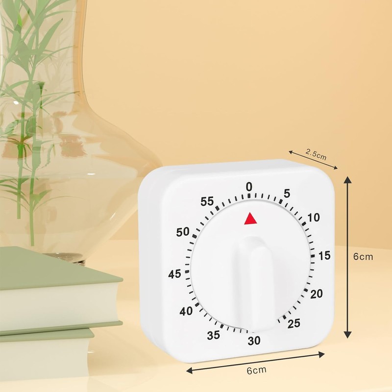 60 Minute Kitchen Clock with Loud Alarm for Sports Office,