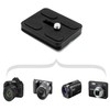 2pcs Metal Quick Release Plate with 1/4''-20 Camera Screw, Black